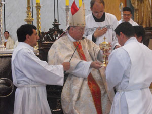 Ceremonia de ordenación en Diócesis de San Bernardo.