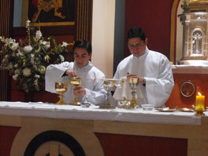 Ceremonia de ordenación en Diócesis de San Bernardo.