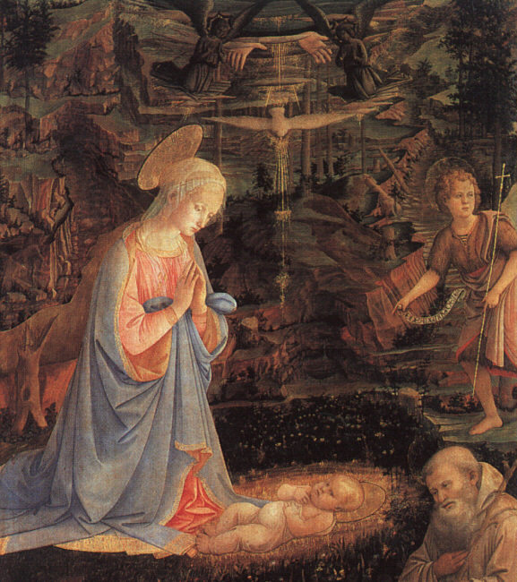 Pintura Nacimiento en Obispado de San Bernardo